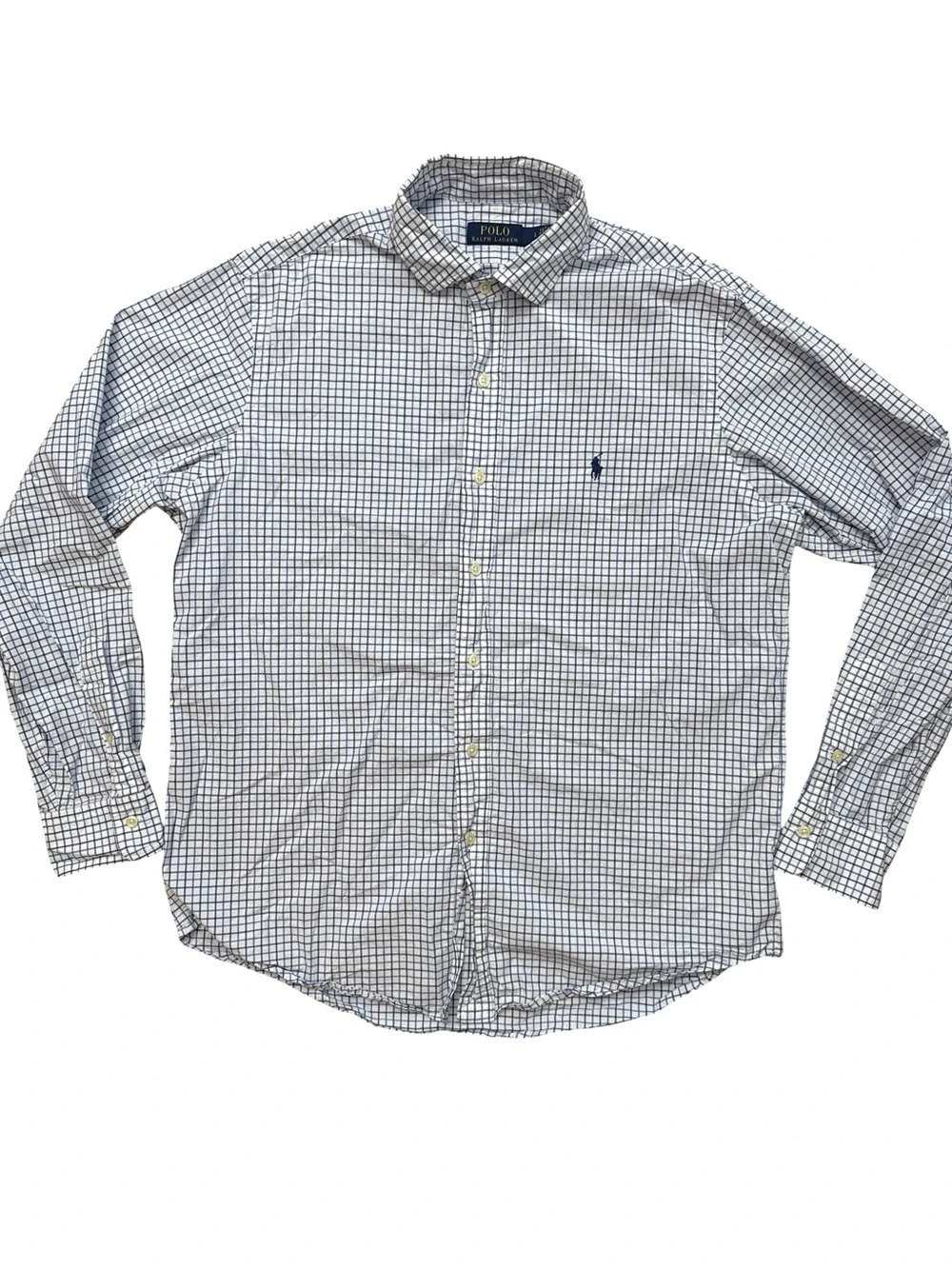 Polo Ralph Lauren Gingham Check Men’s Button Down Shirt Size Large Preppy Casual